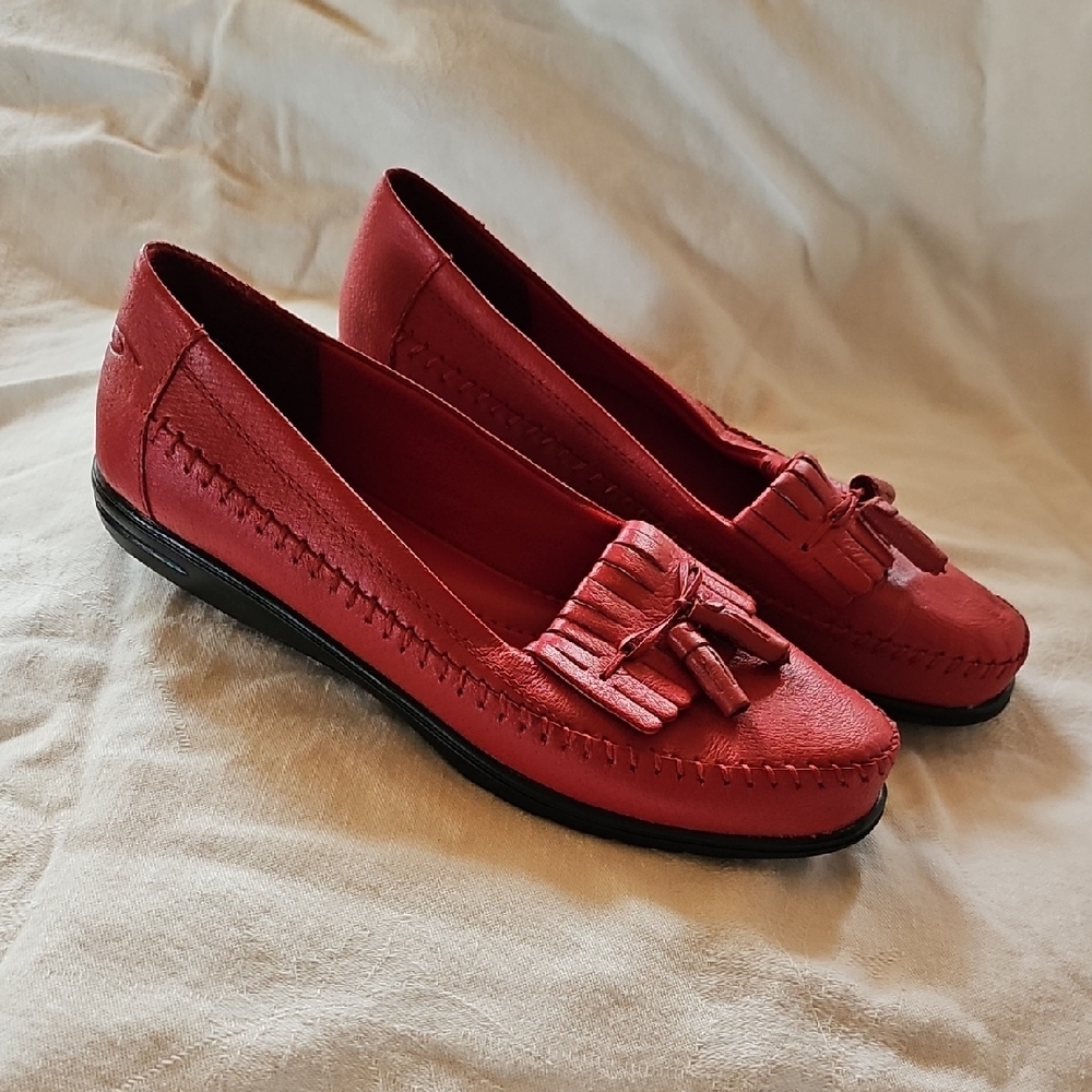 Dr. Scholl's Red Tassel Loafers